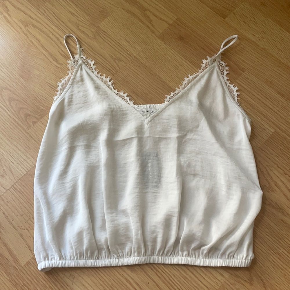 Express Dainty Lacey Tank Top